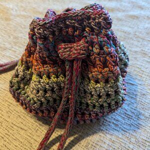 Mudd multi color mini drawstring bag